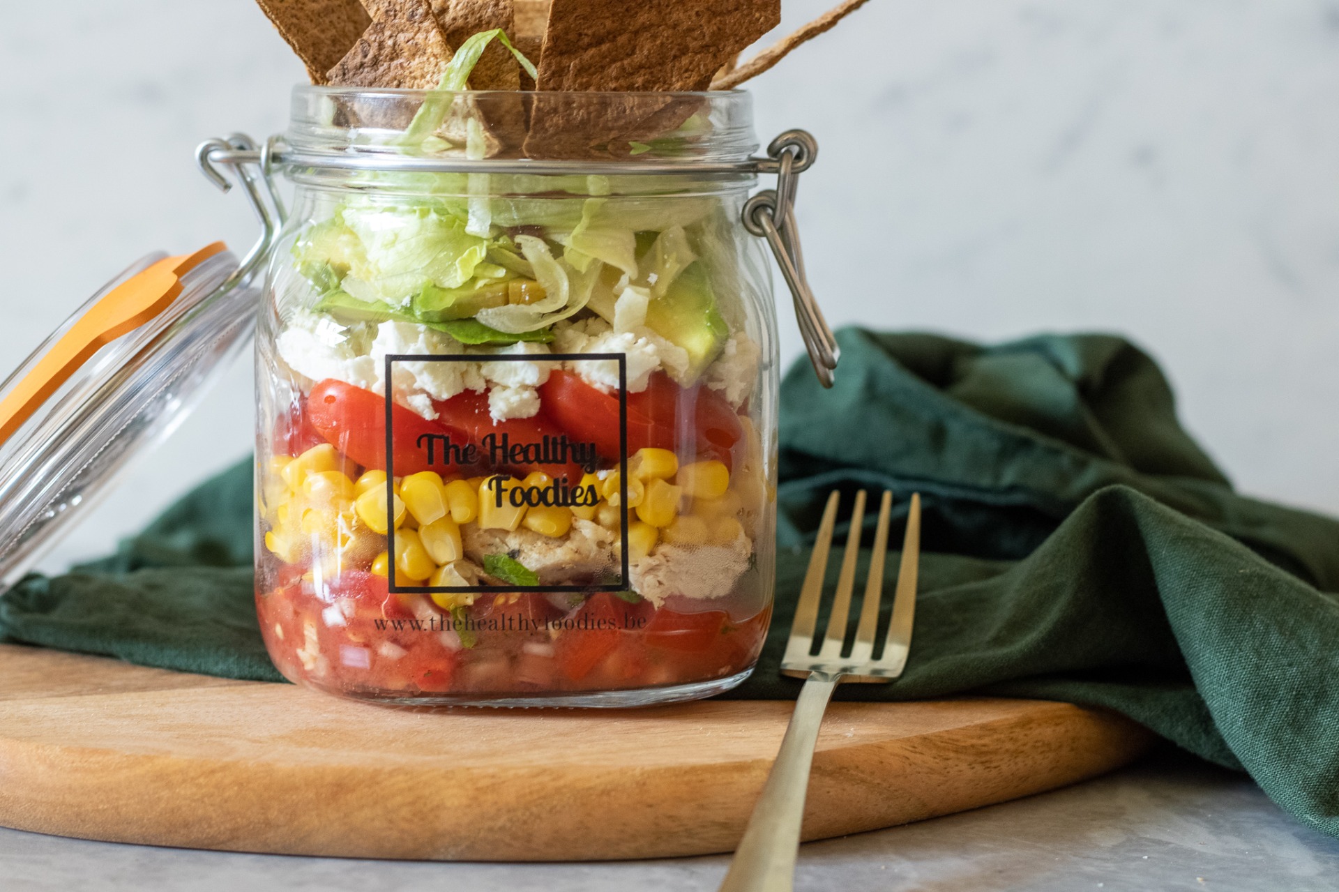 Taco salad jar