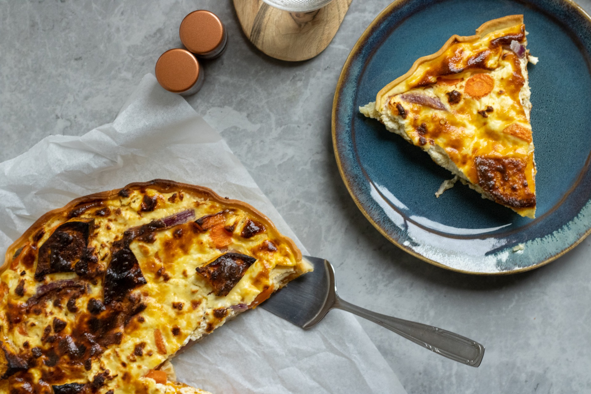 Butternut quiche