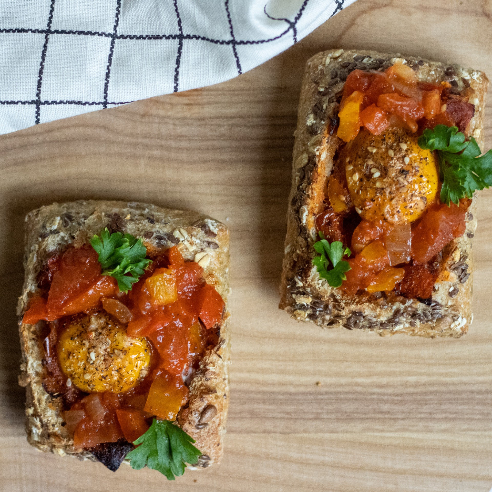 Shakshuka in een broodje